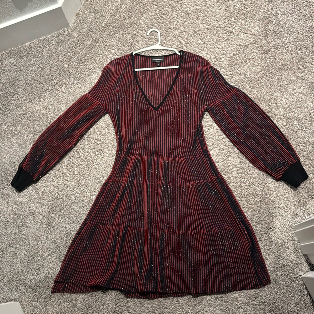 Beautiful Emporio Armani red and black dress. Wore just 3 times